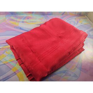 Trim a Home Kmart Christmas Red Metallic Stripe Tablecloth 60''x82''